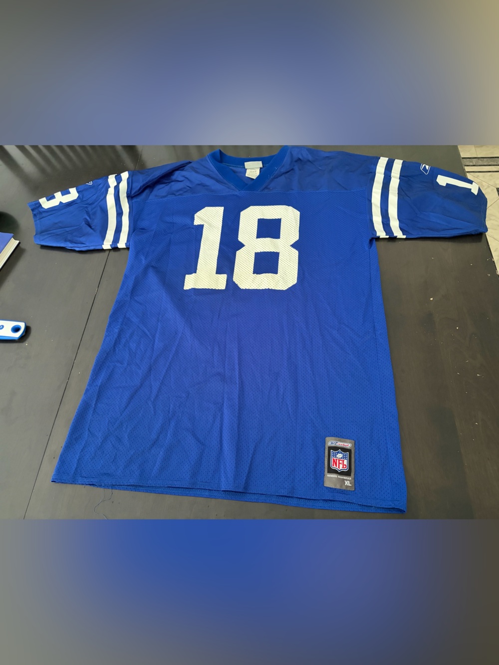 Y2K Reebok Indianapolis Colts Peyton Manning NFL Football Jersey Size XL